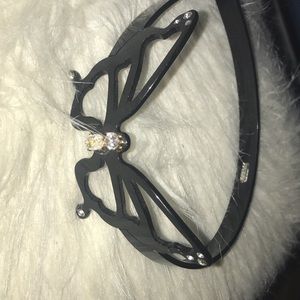 Authentic Juicy Couture Black Butterfly Headband